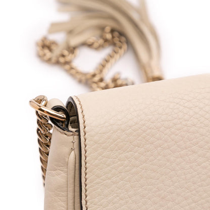 Gucci Medium Leather Soho Chain Flap Crossbody