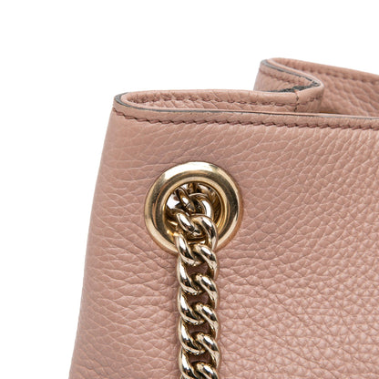 Gucci Medium Leather Soho Chain Tote