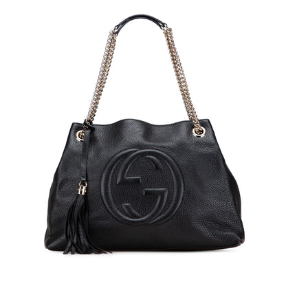 Gucci Medium Leather Soho Chain Tote