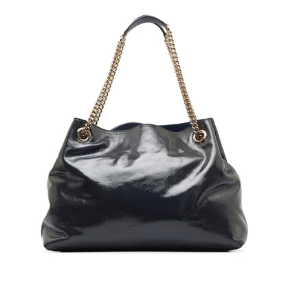 Gucci Medium Patent Soho Chain Tote (SHG-66oqjn)