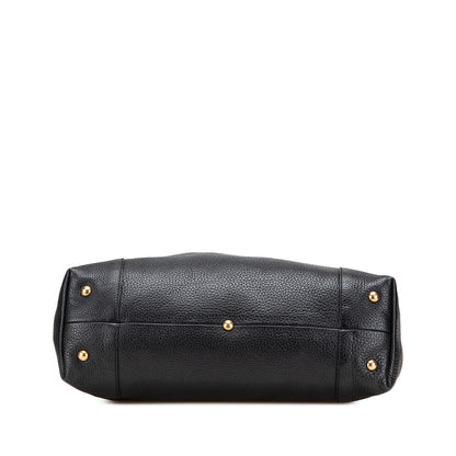 Gucci Medium Pebbled Calfskin Twill Tote