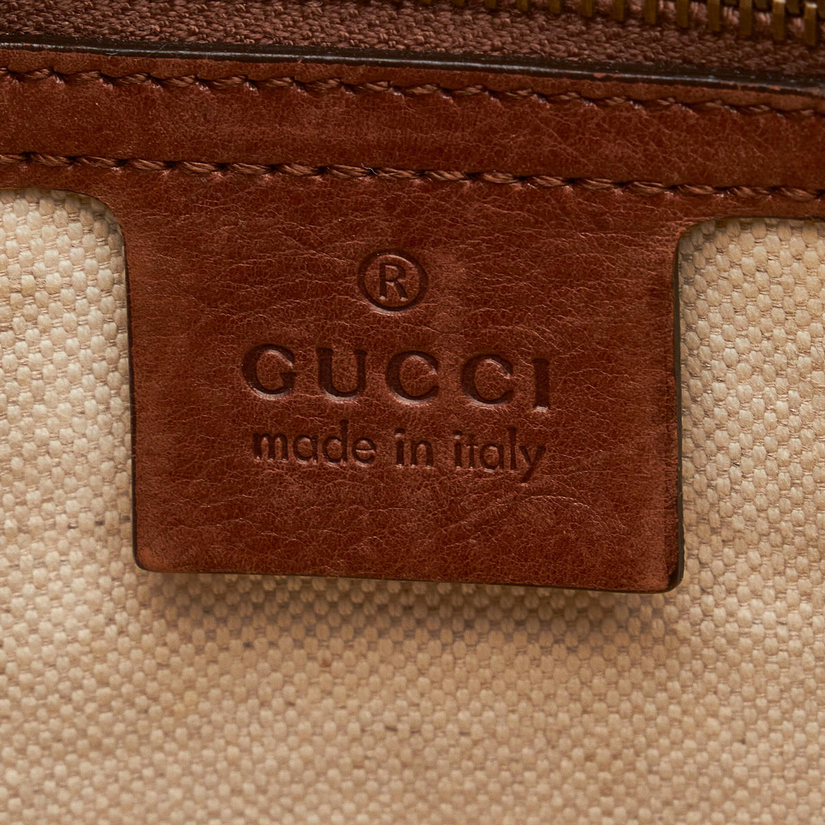 Gucci Medium Ribot Horse Head Tote Bag (SHG-4pAauu)