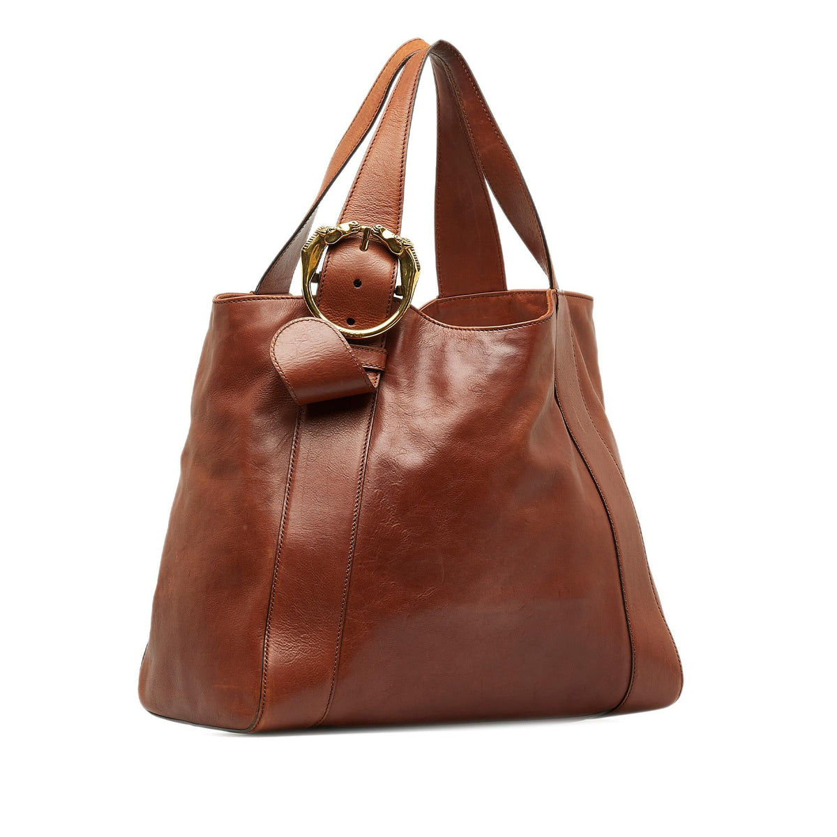 Gucci Medium Ribot Horse Head Tote Bag (SHG-4pAauu)