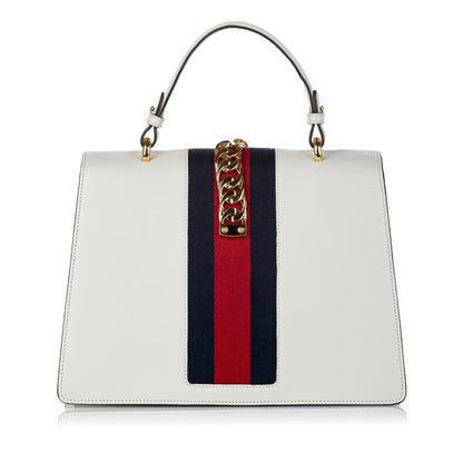 Gucci Medium Sylvie Leather Satchel (SHG-30400)