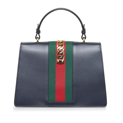 Gucci Medium Sylvie Leather Satchel (SHG-xoqKeR)