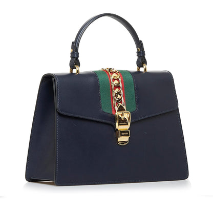 Gucci Medium Sylvie Leather Satchel (SHG-xoqKeR)