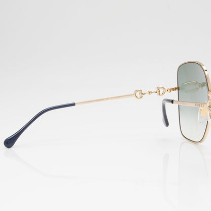 Gucci Horsebit Oversize Square Sunglasses (SHF-8FFvxU)