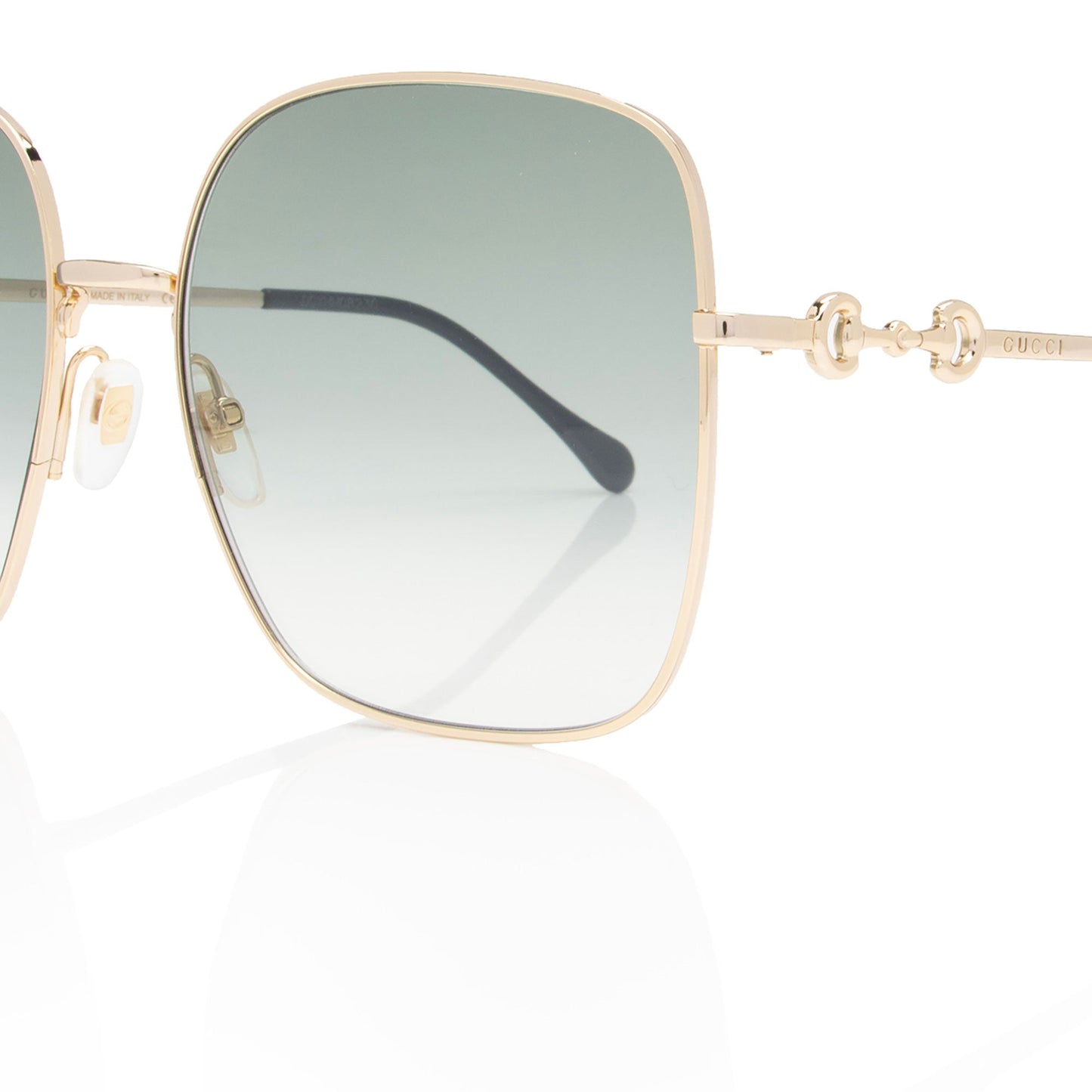 Gucci Horsebit Oversize Square Sunglasses (SHF-8FFvxU)