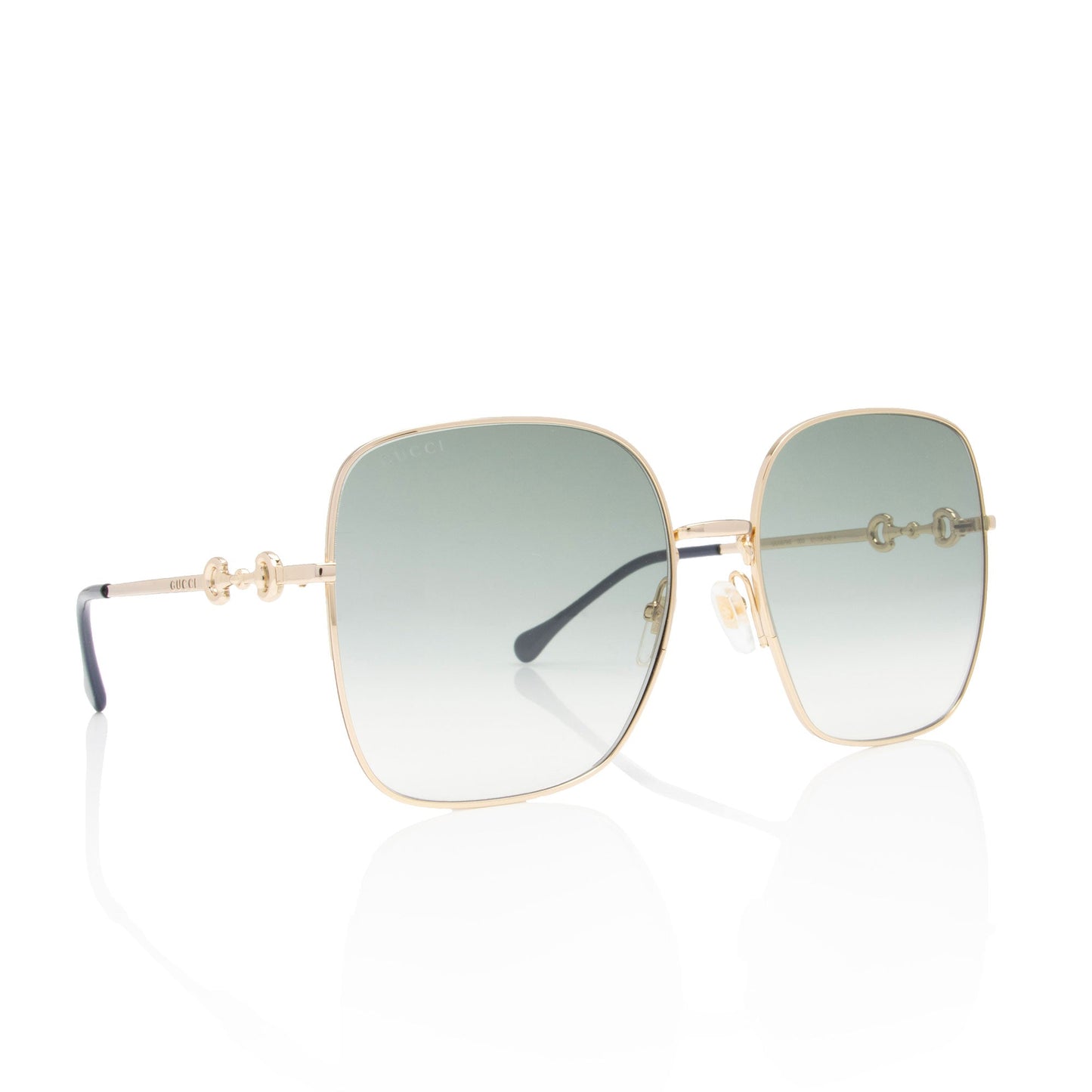 Gucci Horsebit Oversize Square Sunglasses (SHF-8FFvxU)