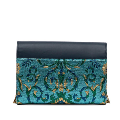 Gucci Metallic Brocade Dionysus Wallet on Chain (SHG-ob4a3q)