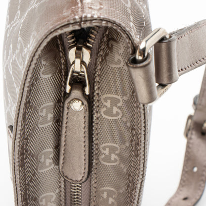 Gucci Metallic GG Imprime Flat Messenger