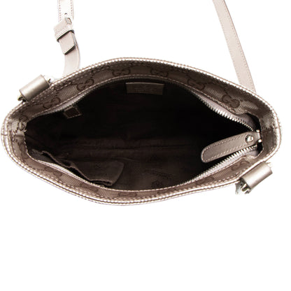 Gucci Metallic GG Imprime Flat Messenger