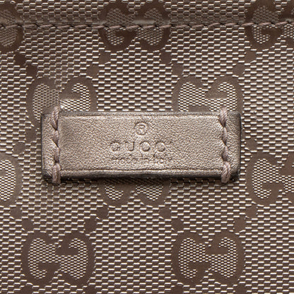 Gucci Metallic GG Imprime Flat Messenger