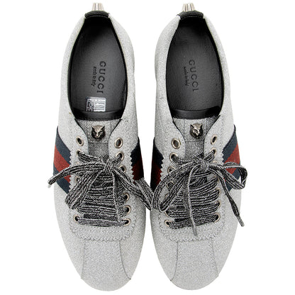 Gucci Metallic Glitter Bambi Low Top Sneakers - Size 7.5 / 37.5 (SHF-19662)
