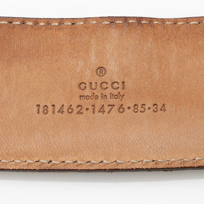 Gucci Metallic Guccissima Belt - Size 34 / 85 (SHF-22763)