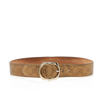 Gucci Metallic Guccissima Belt - Size 34 / 85 (SHF-22763)