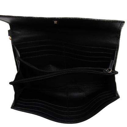 Gucci Metallic Guccissima Leather Bree Continental Wallet (SHF-hnueDV)