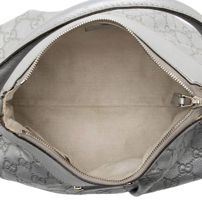 Gucci Metallic Guccissima Leather D Ring Small Hobo (SHF-KWHGdg)