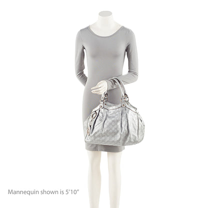Gucci Metallic Guccissima Leather Sukey Medium Tote