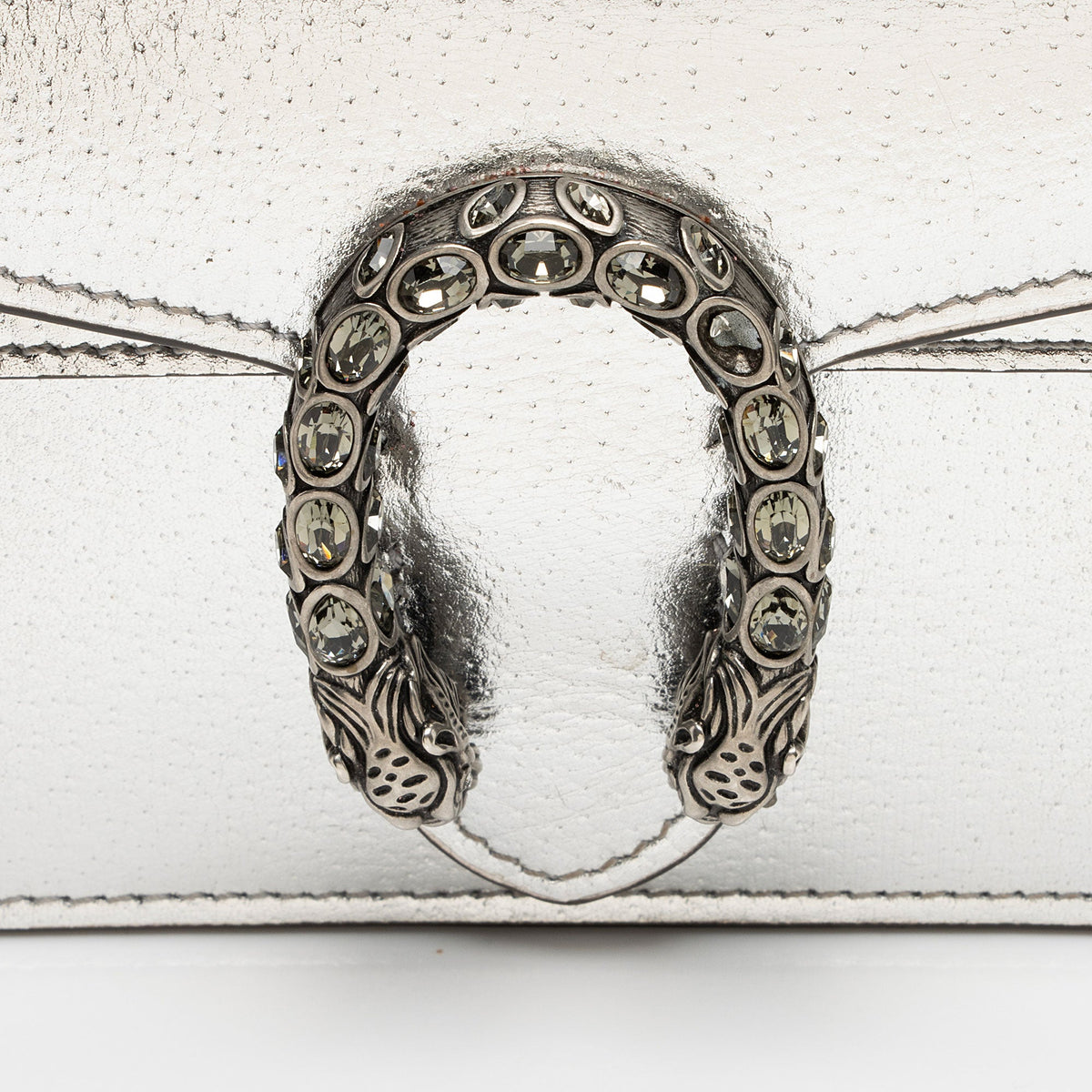 Gucci Metallic Leather Dionysus Super Mini Bag (SHF-PQUwUw)