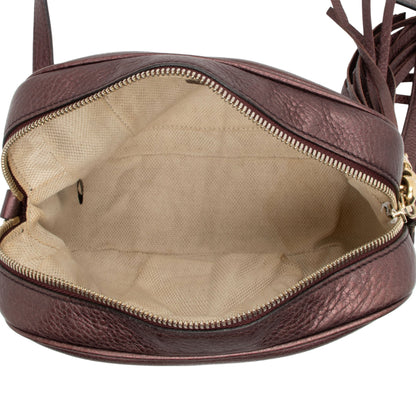 Gucci Metallic Leather Soho Disco Bag (SHF-ABYRP2)
