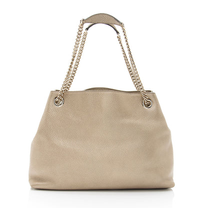 Gucci Metallic Leather Soho Medium Shoulder Bag (SHF-WsyCup)