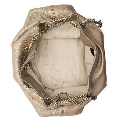 Gucci Metallic Leather Soho Medium Shoulder Bag