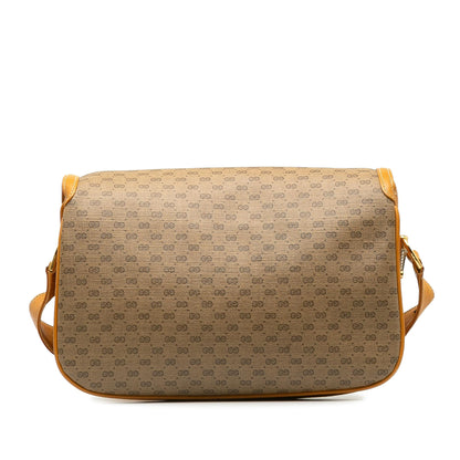 Gucci Micro GG Horsebit Flap Crossbody Bag (SHG-MhRV6b)