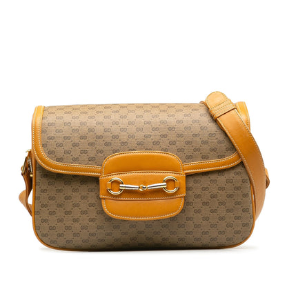 Gucci Micro GG Horsebit Flap Crossbody Bag (SHG-MhRV6b)
