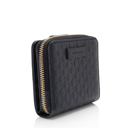 Gucci Microguccissima Leather Compact Zip Around Wallet (SHF-0RgGLi)