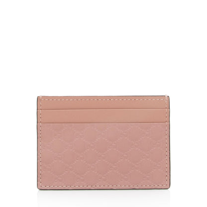 Gucci Microguccissima Leather Signature Card Case (SHF-TNzQu6)