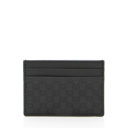 Gucci Microguccissima Leather Signature Card Case (SHF-j4oiFd)