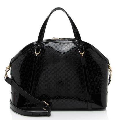 Gucci Microguccissima Patent Leather Nice Satchel (SHF-pCYqKU)