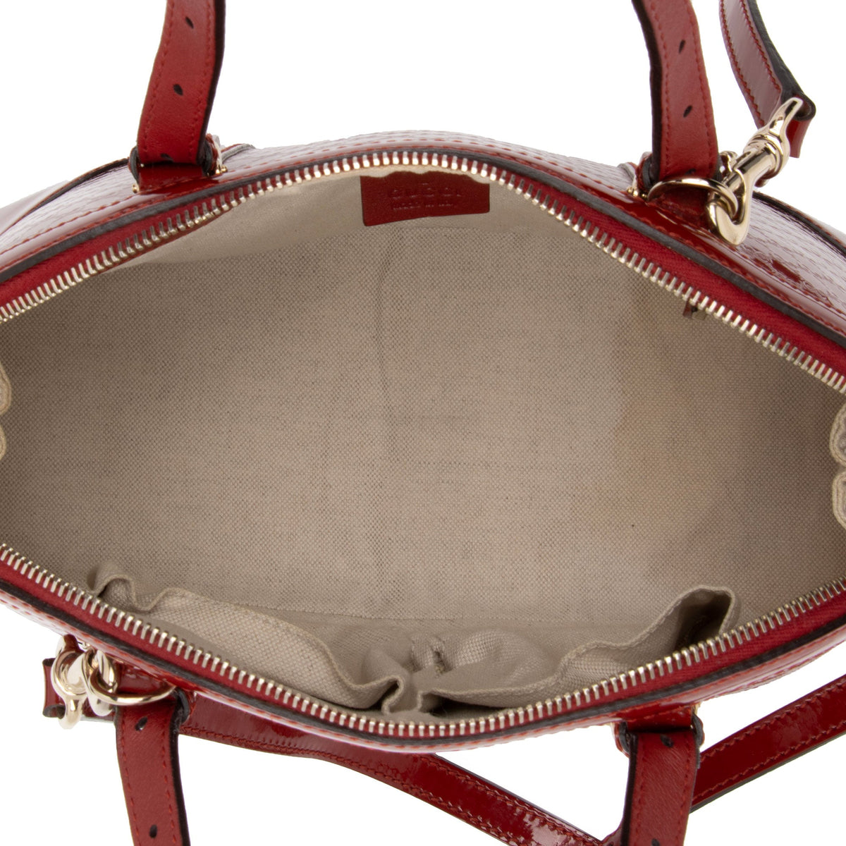 Gucci Microguccissima Patent Leather Nice Satchel (SHF-swAQdK)