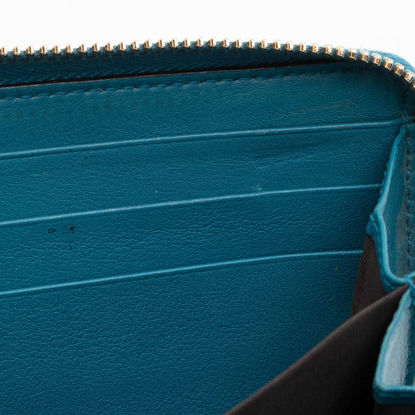 Gucci Patent Microguccissima Leather Nice Zip Around Wallet (SHF-as5XBr)