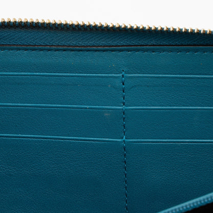 Gucci Patent Microguccissima Leather Nice Zip Around Wallet (SHF-as5XBr)