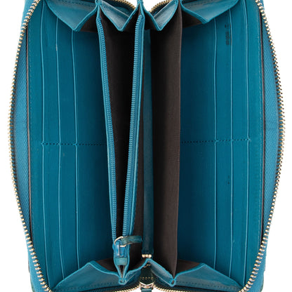 Gucci Patent Microguccissima Leather Nice Zip Around Wallet (SHF-as5XBr)