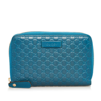 Gucci Microguccissima Zip Around Wallet (SHG-xf8E61)