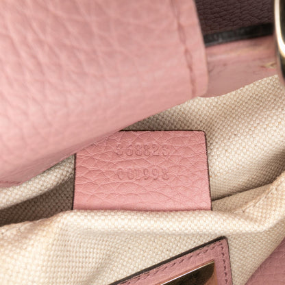Gucci Mini Bicolor Calfskin Bamboo Shopper Satchel
