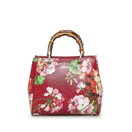 Gucci Mini  Blooms Bamboo Shopper (SHG-00UAfn)