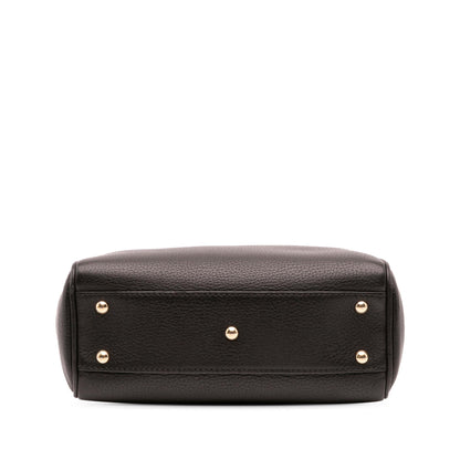 Gucci Mini Calfskin Bamboo Shopper Satchel