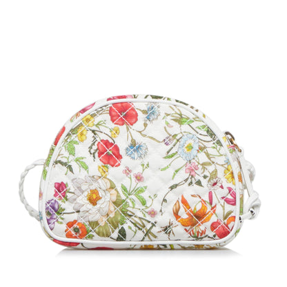 Gucci Mini Flora Trapuntata Crossbody Bag (SHG-EsClra)
