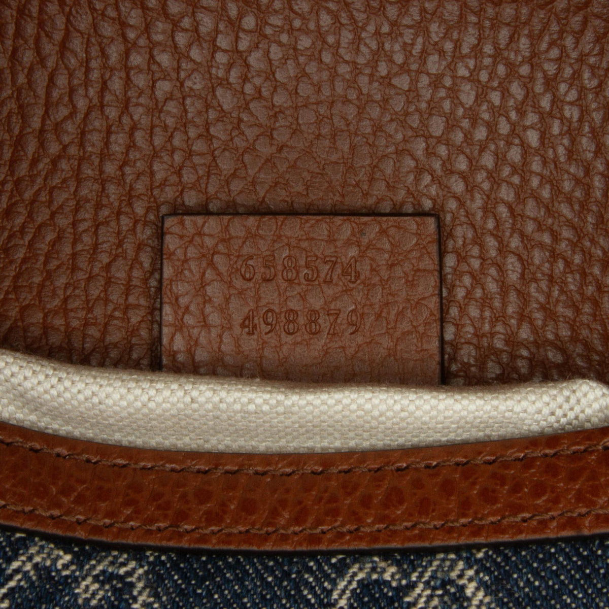 Gucci Mini GG Denim Horsebit 1955 Satchel (SHG-7wIpkG)
