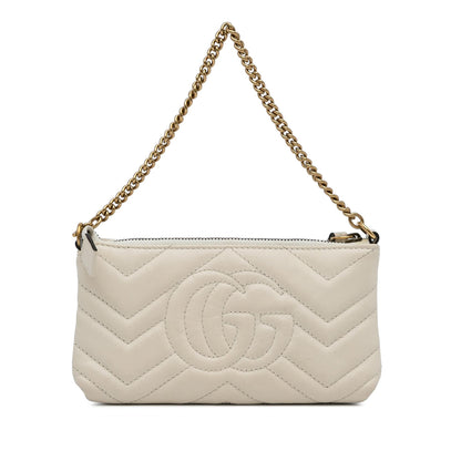 Gucci Mini GG Marmont Chain Baguette (SHG-Rla7Nz)