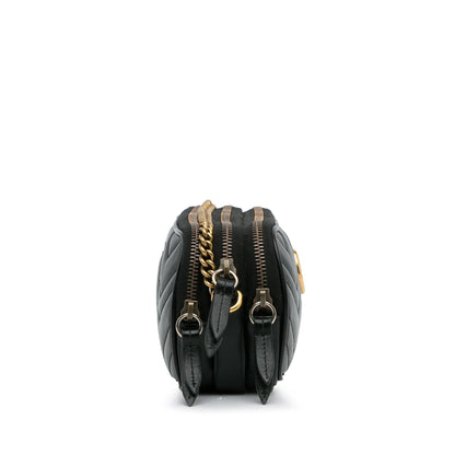 Gucci Mini GG Marmont Triple-Zip Crossbody Bag (SHG-dnjgun)