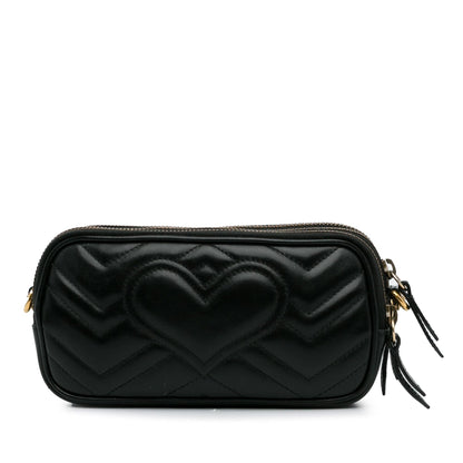 Gucci Mini GG Marmont Triple-Zip Crossbody Bag (SHG-dnjgun)