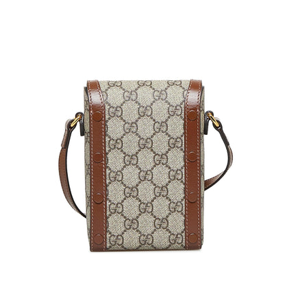 Gucci Mini GG Supreme Horsebit 1955 Crossbody Bag (SHG-UTCgC3)