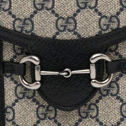 Gucci Mini GG Supreme Horsebit 1955 Crossbody Bag (SHG-SJQgQ9)