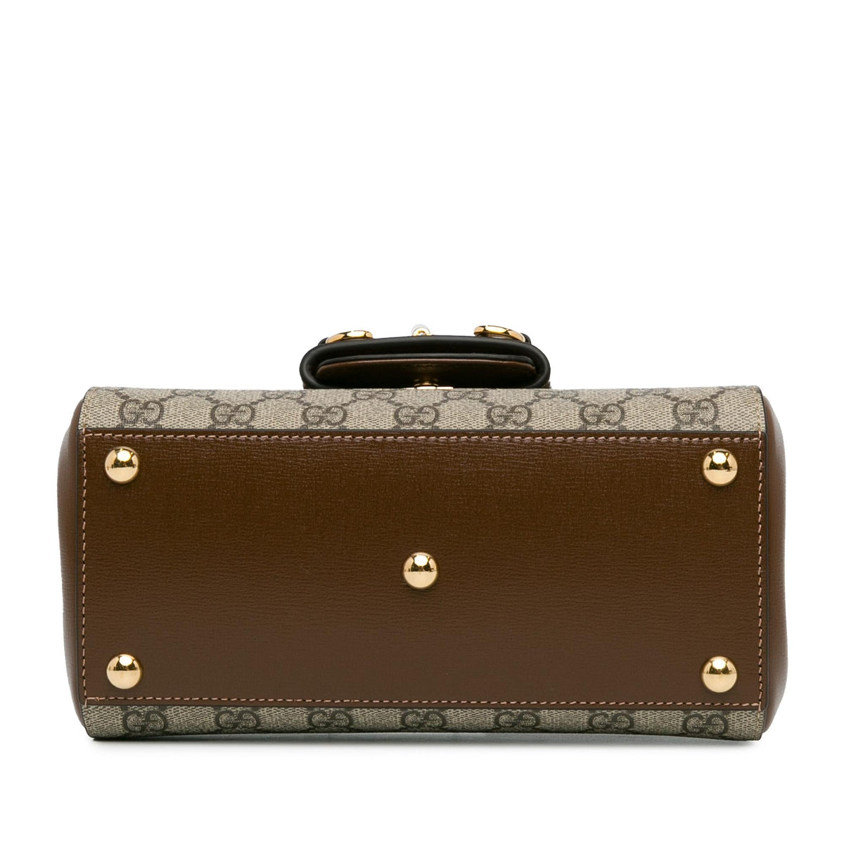 Gucci Mini GG Supreme Horsebit 1955 Satchel (SHG-SrwnA0)