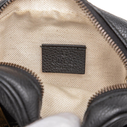 Gucci Mini Grained Calfskin Logo Crossbody